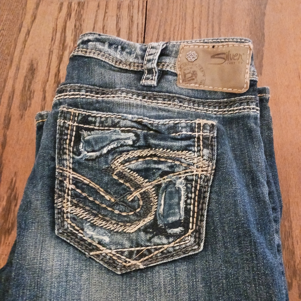 Silver ladies jeans